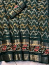 Wow Bandhej Pure Candy Cotton Silk With Jequrd Boder Saree Suppliers In India